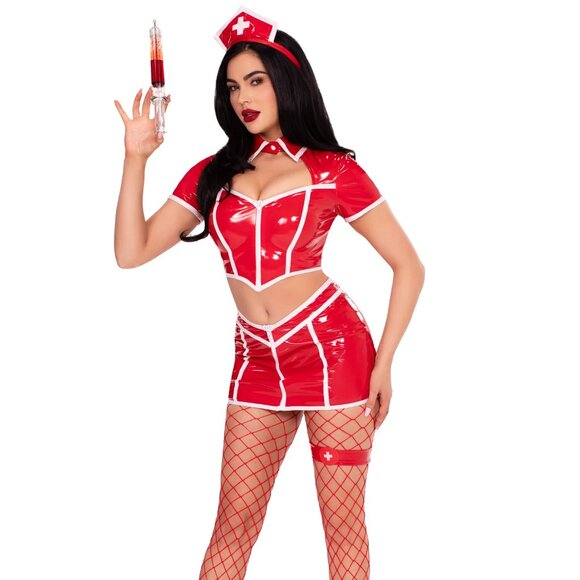 Red Alert Nurse Costume - Picture 1 of 5